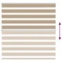 This is a brown sand woven wide 140.9 cm polyester zebra curtain. by , Blinds and blinds - Ref: Foro24-4014530, Price: 24,50 ...