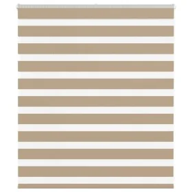 This is a brown sand woven wide polyester zebra curtain, 120.9 cm wide. by , Blinds and blinds - Ref: Foro24-4014526, Price: ...