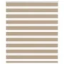 This is a brown sand woven wide polyester zebra curtain, 120.9 cm wide. by , Blinds and blinds - Ref: Foro24-4014526, Price: ...