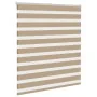 This is a brown sand woven wide polyester zebra curtain, 120.9 cm wide. by , Blinds and blinds - Ref: Foro24-4014526, Price: ...