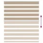 This is a brown sand woven wide polyester zebra curtain, 120.9 cm wide. by , Blinds and blinds - Ref: Foro24-4014526, Price: ...