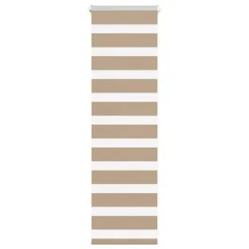 This is a brown sand wide woven polyester zebra curtain, 45.9 cm wide. by , Blinds and blinds - Ref: Foro24-4014511, Price: 1...