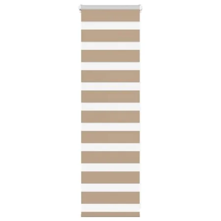 Dies ist ein breites, 45,9 cm breites, braunes Sandgewebe aus Polyester. von , Jalousien und Jalousien - Ref: Foro24-4014511,...