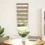 This is a brown sand wide woven polyester zebra curtain, 45.9 cm wide. by , Blinds and blinds - Ref: Foro24-4014511, Price: 1...