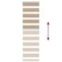 Dies ist ein breites, 45,9 cm breites, braunes Sandgewebe aus Polyester. von , Jalousien und Jalousien - Ref: Foro24-4014511,...