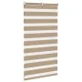 This is a wide brown sand woven polyester zebra curtain, 80.9 cm wide. by , Blinds and blinds - Ref: Foro24-4014518, Price: 2...