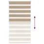 This is a wide brown sand woven polyester zebra curtain, 80.9 cm wide. by , Blinds and blinds - Ref: Foro24-4014518, Price: 2...