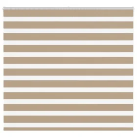 This is a brown sand wide woven polyester zebra curtain, 150.9 cm wide. by , Blinds and blinds - Ref: Foro24-4014532, Price: ...