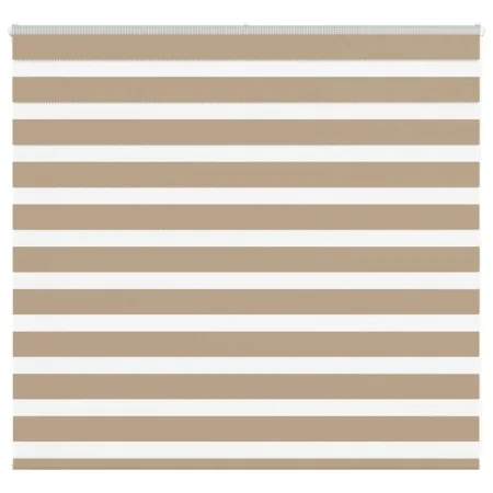 This is a brown sand wide woven polyester zebra curtain, 150.9 cm wide. by , Blinds and blinds - Ref: Foro24-4014532, Price: ...