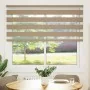 This is a brown sand wide woven polyester zebra curtain, 150.9 cm wide. by , Blinds and blinds - Ref: Foro24-4014532, Price: ...