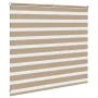 This is a brown sand wide woven polyester zebra curtain, 150.9 cm wide. by , Blinds and blinds - Ref: Foro24-4014532, Price: ...