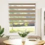 This is a wide brown sand woven polyester zebra curtain, 95.9 cm wide. by , Blinds and blinds - Ref: Foro24-4014547, Price: 2...