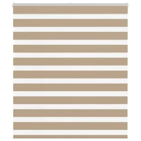 This is a brown sand woven wide 115.9 cm polyester zebra blind. by , Blinds and blinds - Ref: Foro24-4014551, Price: 29,22 €,...