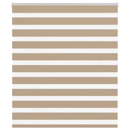 This is a brown sand woven wide 115.9 cm polyester zebra blind. by , Blinds and blinds - Ref: Foro24-4014551, Price: 29,22 €,...