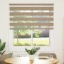 This is a brown sand woven wide 115.9 cm polyester zebra blind. by , Blinds and blinds - Ref: Foro24-4014551, Price: 29,22 €,...