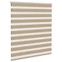 This is a brown sand woven wide 115.9 cm polyester zebra blind. by , Blinds and blinds - Ref: Foro24-4014551, Price: 29,22 €,...