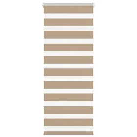This is a brown sand woven wide 55.9 cm polyester zebra blind. by , Blinds and blinds - Ref: Foro24-4014539, Price: 20,64 €, ...