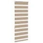 This is a brown sand woven wide 55.9 cm polyester zebra blind. by , Blinds and blinds - Ref: Foro24-4014539, Price: 20,64 €, ...