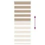 This is a brown sand woven wide 55.9 cm polyester zebra blind. by , Blinds and blinds - Ref: Foro24-4014539, Price: 20,64 €, ...