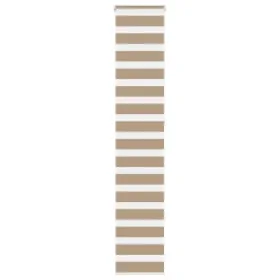 This is a brown sand woven wide 35.9 cm polyester zebra curtain. by , Blinds and blinds - Ref: Foro24-4014587, Price: 18,44 €...