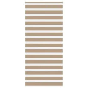 This is a wide brown sand woven polyester zebra curtain, 105.9 cm wide. by , Blinds and blinds - Ref: Foro24-4014601, Price: ...