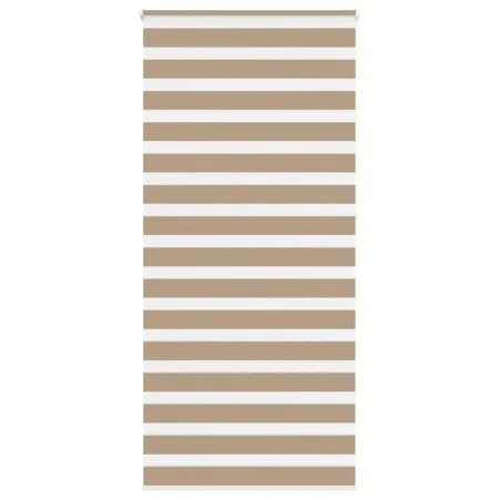 This is a wide brown sand woven polyester zebra curtain, 105.9 cm wide. by , Blinds and blinds - Ref: Foro24-4014601, Price: ...