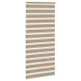 This is a wide brown sand woven polyester zebra curtain, 105.9 cm wide. by , Blinds and blinds - Ref: Foro24-4014601, Price: ...