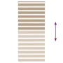 This is a wide brown sand woven polyester zebra curtain, 105.9 cm wide. by , Blinds and blinds - Ref: Foro24-4014601, Price: ...