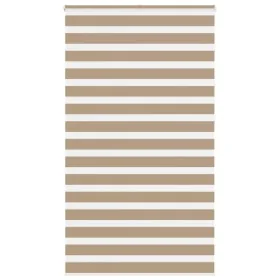 This is a brown sand woven wide 115.9 cm polyester zebra blind. by , Blinds and blinds - Ref: Foro24-4014603, Price: 32,75 €,...