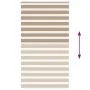 This is a brown sand woven wide 115.9 cm polyester zebra blind. by , Blinds and blinds - Ref: Foro24-4014603, Price: 32,75 €,...