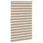 This is a wide brown sand woven polyester zebra curtain, 140.9 cm wide. by , Blinds and blinds - Ref: Foro24-4014608, Price: ...