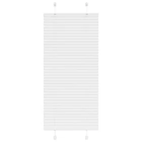 White Pleated Blind 60x150 cm Fabric Width 59.4 cm Polyester by , Blinds and blinds - Ref: Foro24-4015492, Price: 15,66 €, Di...