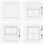 Pleated white blind 115x150 cm Fabric width 114.4 cm Polyester by , Blinds and blinds - Ref: Foro24-4015503, Price: 29,56 €, ...