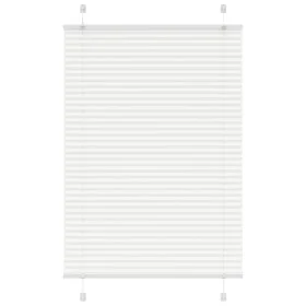Gefalteter weißer Vorhang 95x150 cm Stoffbreite 94,4 cm aus Polyester. von , Jalousien und Jalousien - Ref: Foro24-4015499, P...