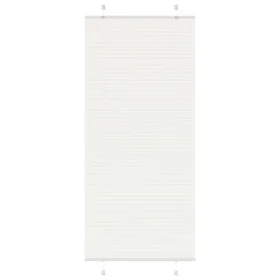 White Pleated Blind 100x200 cm Fabric Width 99.4 cm Polyester by , Blinds and blinds - Ref: Foro24-4015517, Price: 32,21 €, D...