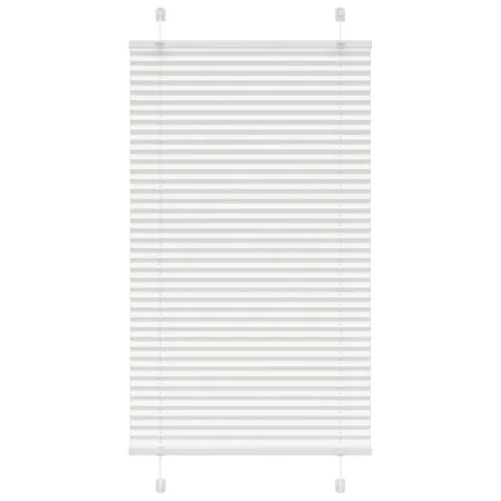 Gefalteter weißer Vorhang 75x100 cm Stoffbreite 74,4 cm aus Polyester von , Jalousien und Jalousien - Ref: Foro24-4015478, Pr...