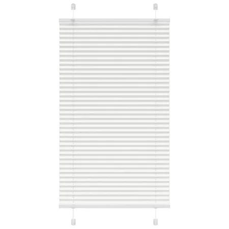 White Pleated Blind 75x100 cm Fabric Width 74.4 cm Polyester by , Blinds and blinds - Ref: Foro24-4015478, Price: 15,95 €, Di...