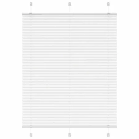 White Pleated Blind 105x100 cm Fabric Width 104.4 cm Polyester by , Blinds and blinds - Ref: Foro24-4015484, Price: 18,44 €, ...
