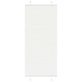 White Pleated Blind 90x200 cm Fabric Width 89.4 cm Polyester by , Blinds and blinds - Ref: Foro24-4015515, Price: 30,96 €, Di...