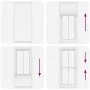 White Pleated Blind 90x200 cm Fabric Width 89.4 cm Polyester by , Blinds and blinds - Ref: Foro24-4015515, Price: 30,96 €, Di...