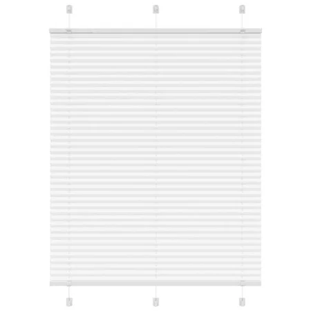 Pleated white blind 105x150 cm Fabric width 104.4 cm Polyester by , Blinds and blinds - Ref: Foro24-4015501, Price: 19,70 €, ...