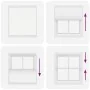 Pleated white blind 115x100 cm Fabric width 114.4 cm Polyester by , Blinds and blinds - Ref: Foro24-4015486, Price: 18,97 €, ...