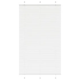 Gefalteter weißer Vorhang 115x200 cm Stoffbreite 114,4 cm aus Polyester. von , Jalousien und Jalousien - Ref: Foro24-4015520,...