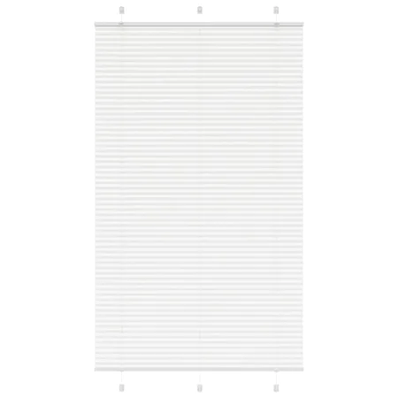 Pleated white blind 115x200 cm Fabric width 114.4 cm Polyester by , Blinds and blinds - Ref: Foro24-4015520, Price: 26,02 €, ...