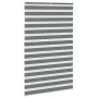 Dark gray wide woven polyester zebra curtain fabric, 135.9 cm wide. by , Blinds and blinds - Ref: Foro24-4014191, Price: 35,3...