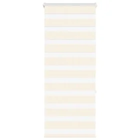 Diese beigefarbene Marmoreffekt-Zebra-Jalousie hat eine Breite von 55,9 cm und besteht aus Polyester. von , Jalousien und Jal...