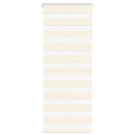 Diese beigefarbene Marmoreffekt-Zebra-Jalousie hat eine Breite von 55,9 cm und besteht aus Polyester. von , Jalousien und Jal...