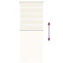 This beige zebra curtain is made of marble weave, with a width of 55.9 cm and is made of polyester. by , Blinds and blinds - ...