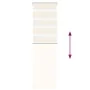 This beige marble woven zebra curtain has a width of 45.9 cm and is made of polyester. by , Blinds and blinds - Ref: Foro24-4...
