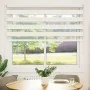 This beige marble woven zebra curtain has a width of 150.9 cm and is made of polyester. by , Blinds and blinds - Ref: Foro24-...